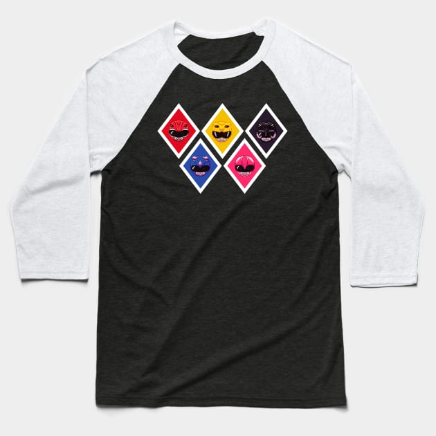 Pixel Rangers Baseball T-Shirt by Susto